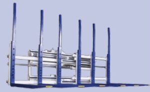 Atasament pentru manevrarea mai multor paleti